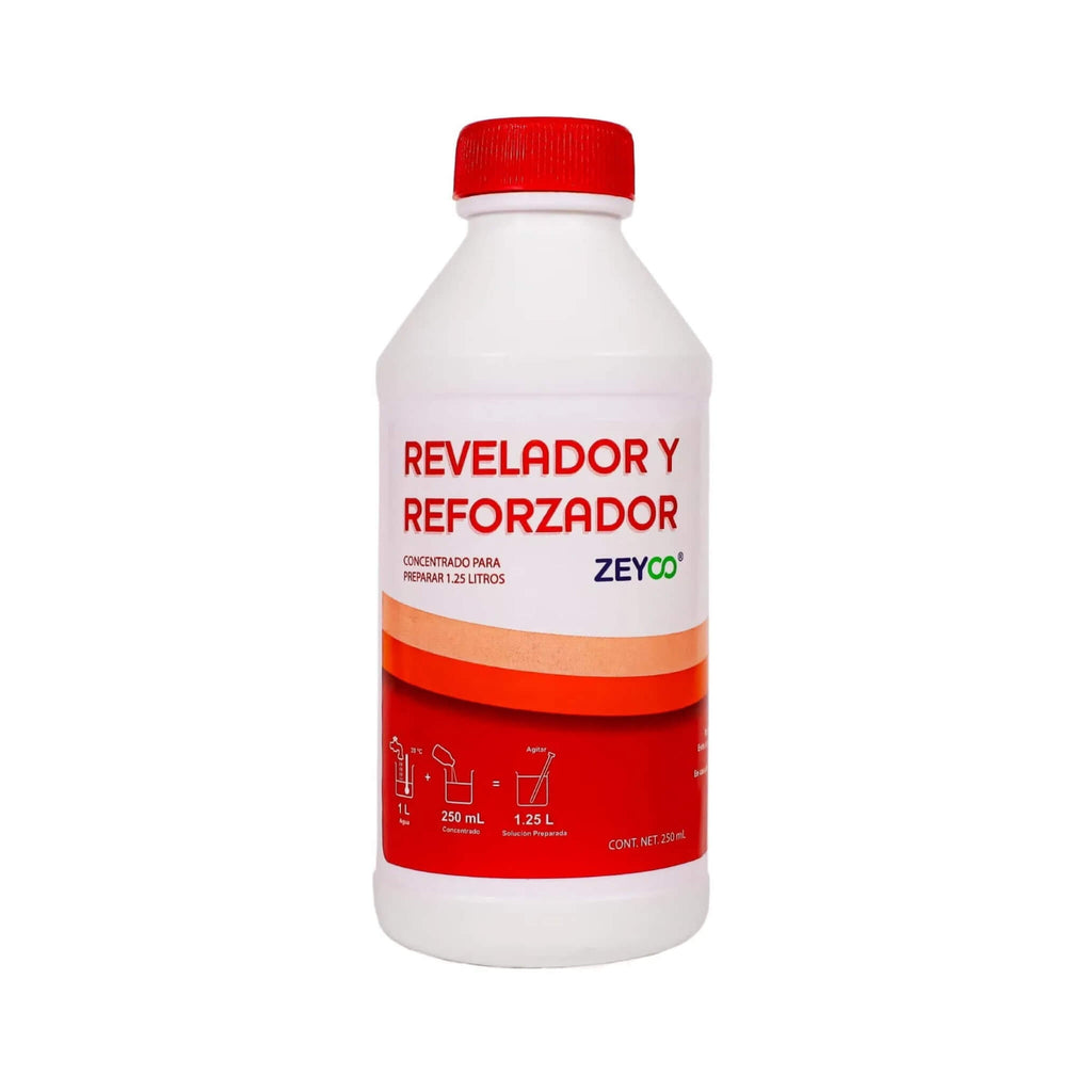 Revelador para Radiografías Zeyco (Frasco de 250 ml para preparar 1.25 L)
