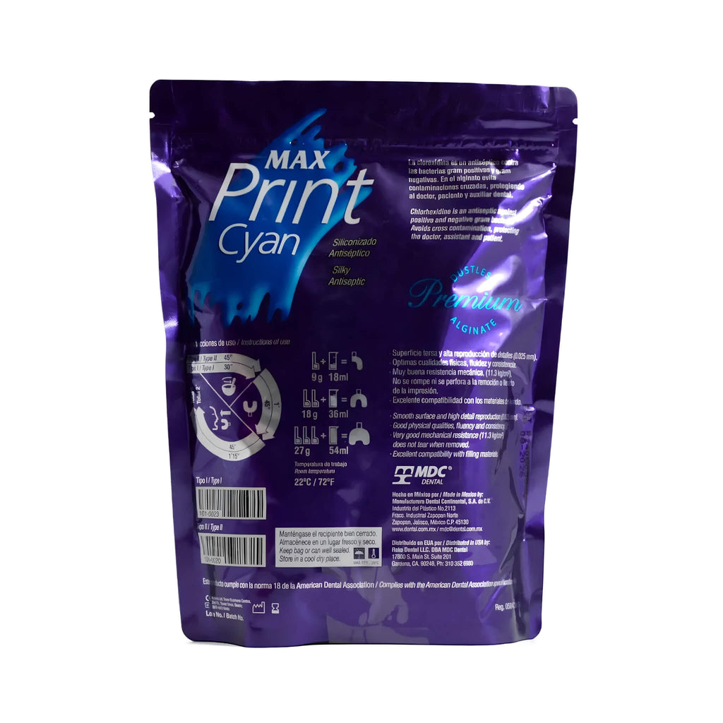 Alginato Max Print Cyan MDC Dental