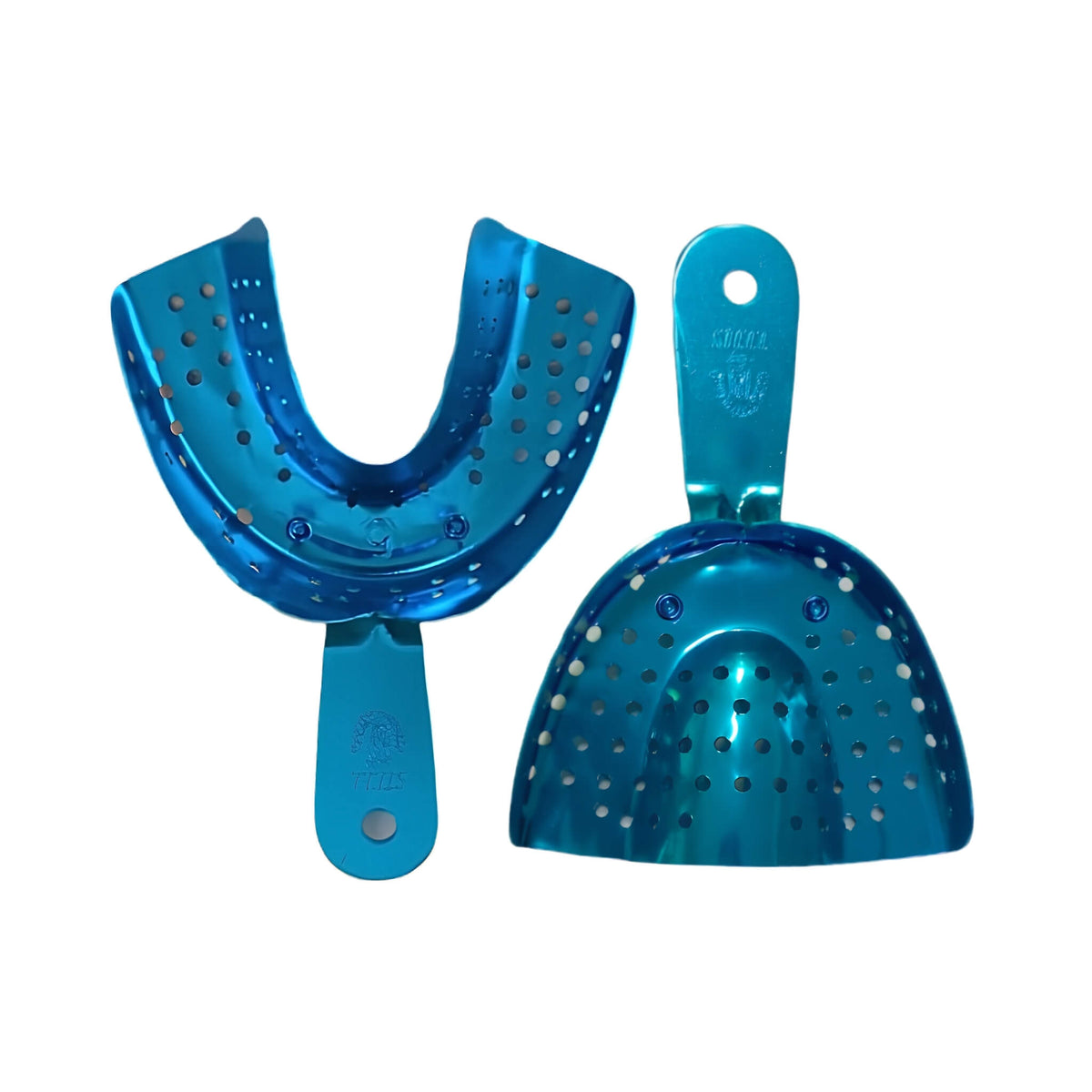 Cucharillas Porta Impresión Steel Dentadas Adulto (Juego 2 pzas)
