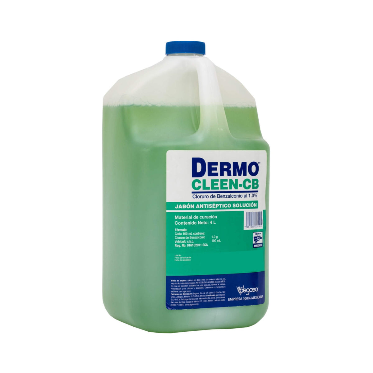Dermo Cleen-CB Solución Antiséptica Jabón Degasa (4 L)