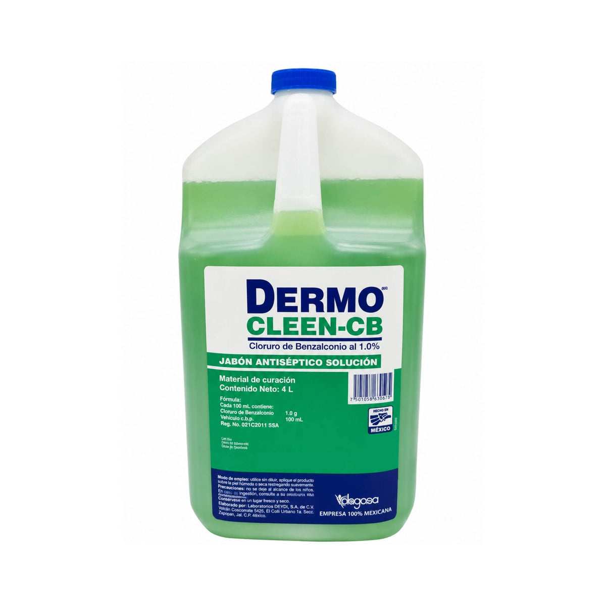 Dermo Cleen-CB Solución Antiséptica Jabón Degasa (4 L)