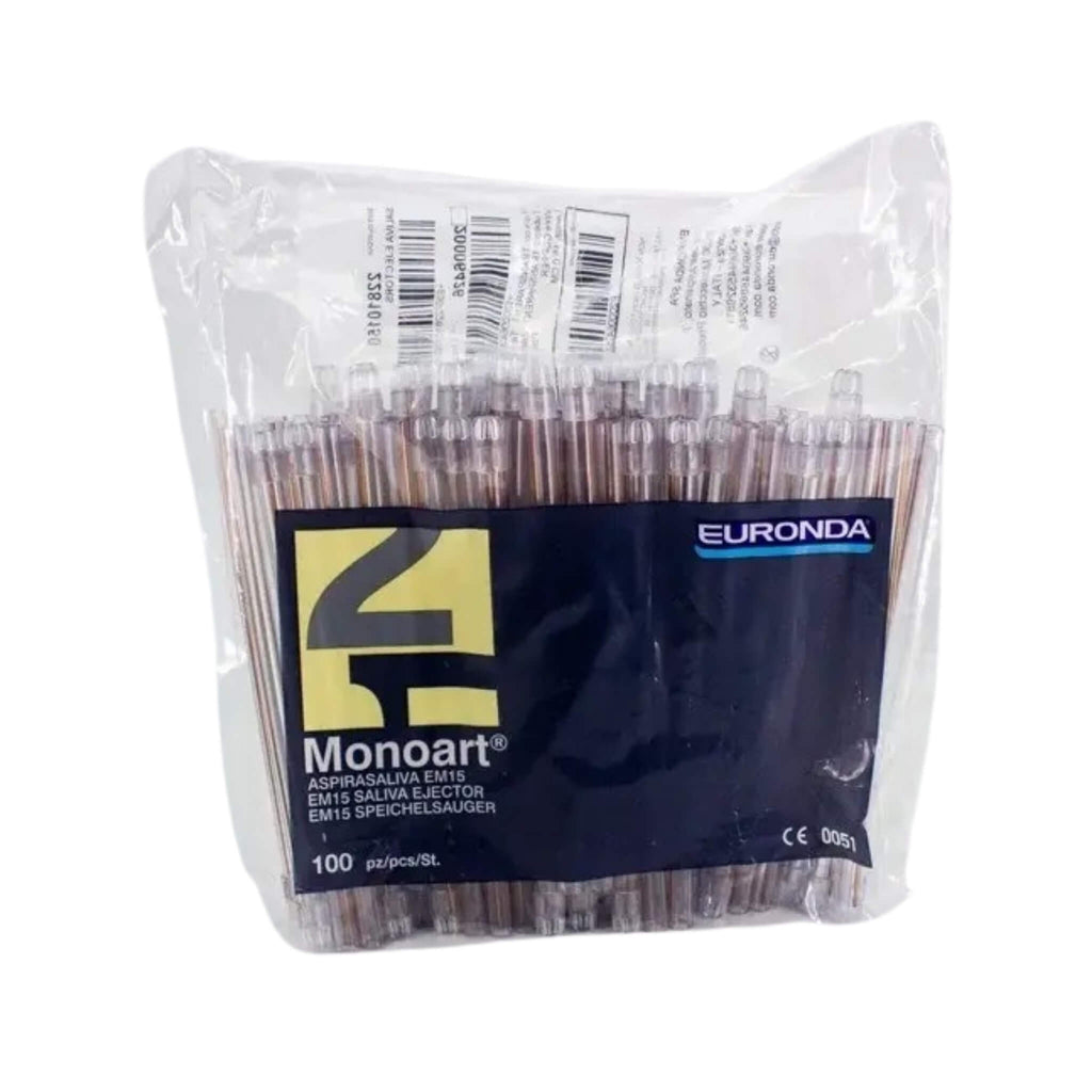 Eyector de Saliva Euronda - Transparente (100 pzas)