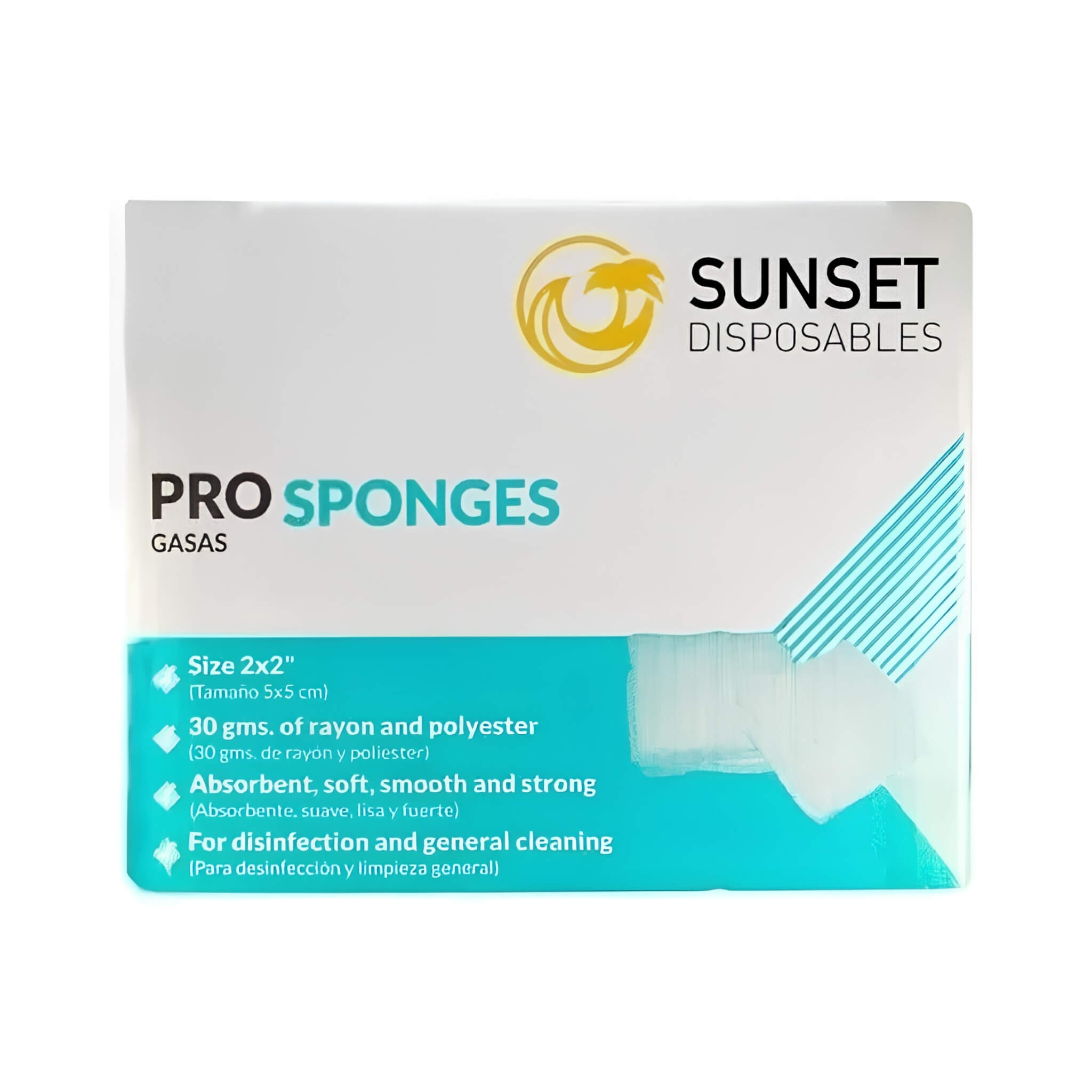 Gasa Esponja No Estéril ProSponges Sunset - 2" x 2" (200 pzas)