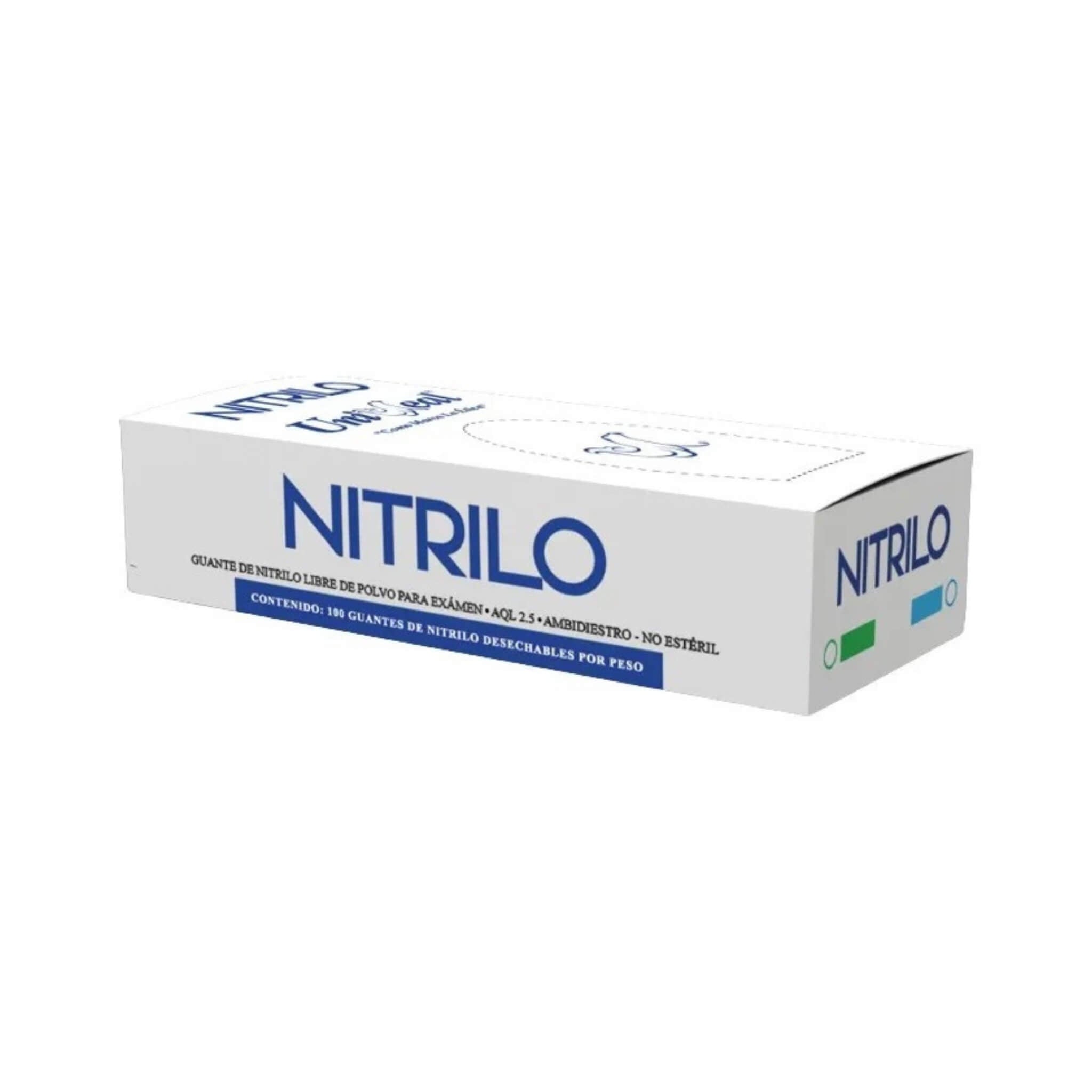 Guantes de Nitrilo Libres de Polvo UniSeal - XCH (100 pzas)