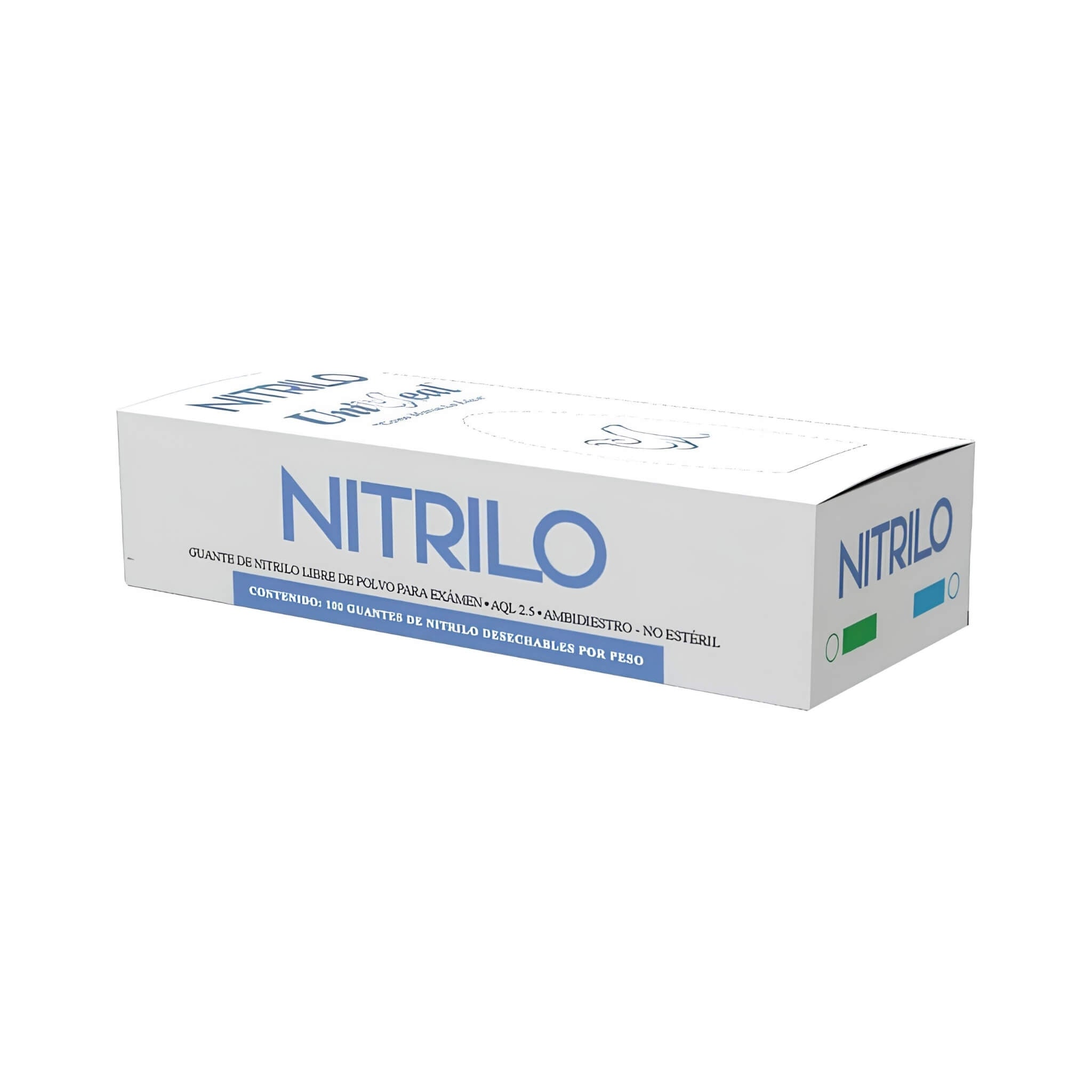 Guantes de Nitrilo Libres de Polvo UniSeal - XCH (100 pzas)