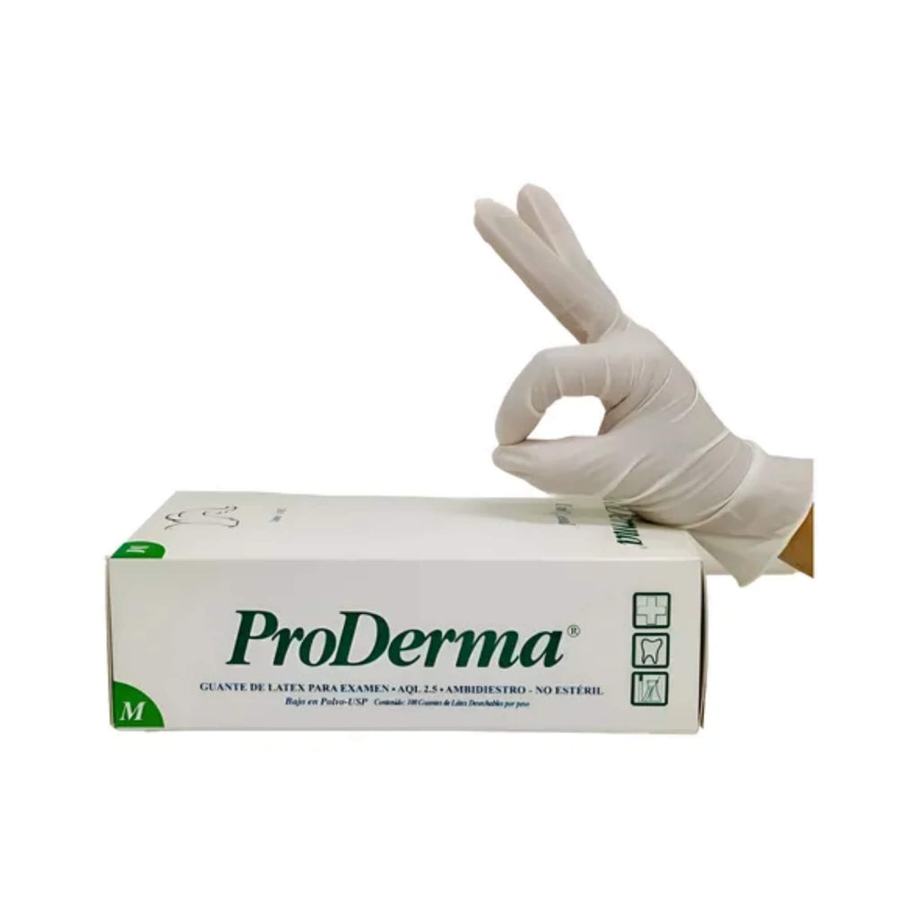 Guantes de Látex con Polvo ProDerma UniSeal (100 pzas)