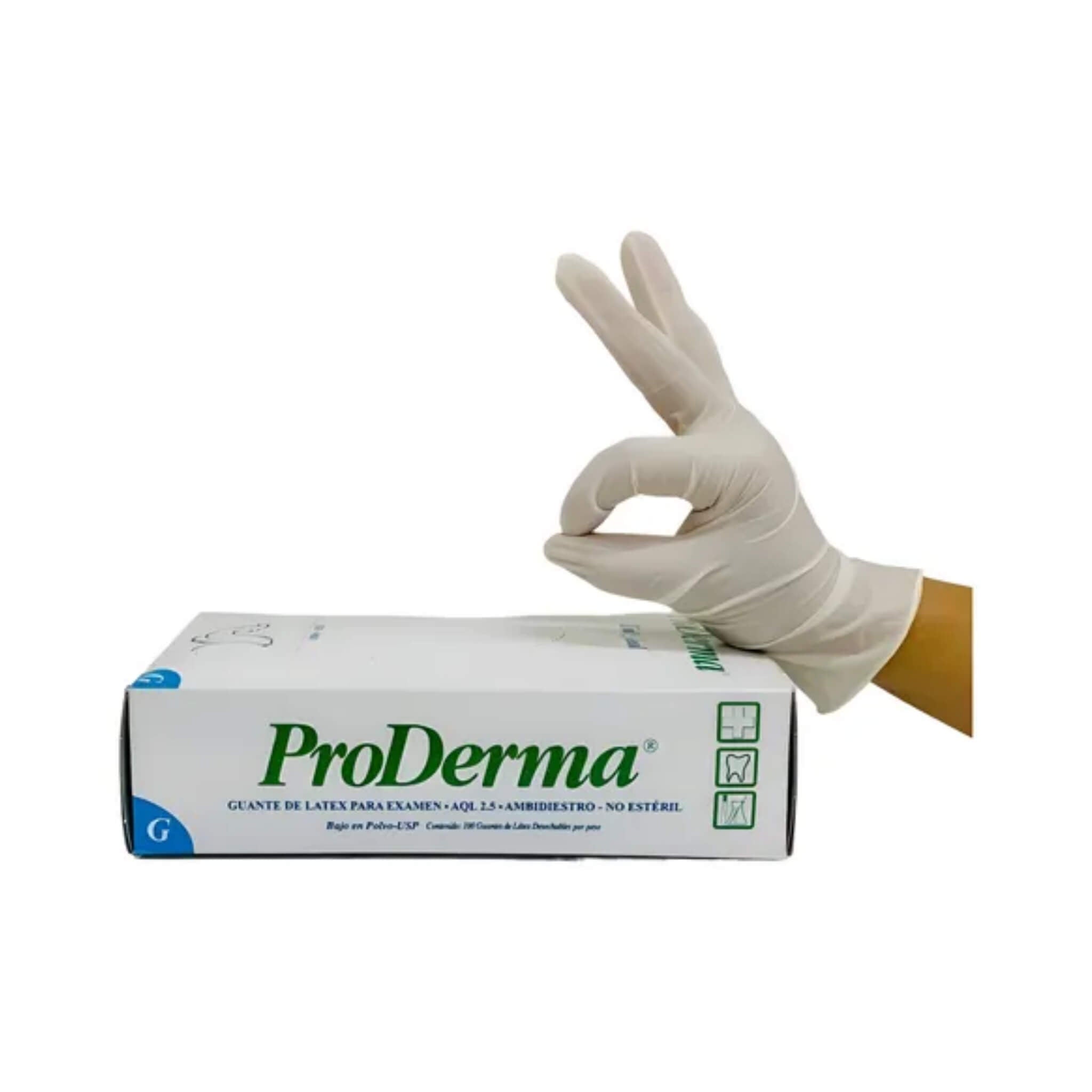 Guantes de Látex con Polvo ProDerma UniSeal (100 pzas)