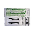 Hojas para Bisturí Acero Inoxidable Ambiderm - #15 (100 pzas) (1pza)