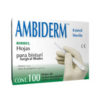Hojas para Bisturí Acero Inoxidable Ambiderm - #15 (100 pzas) (1pza)