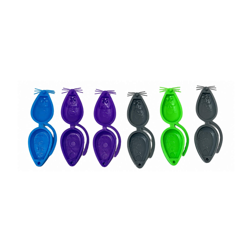 Ratones de Plástico para Dientes - Multicolor (50 pzas)