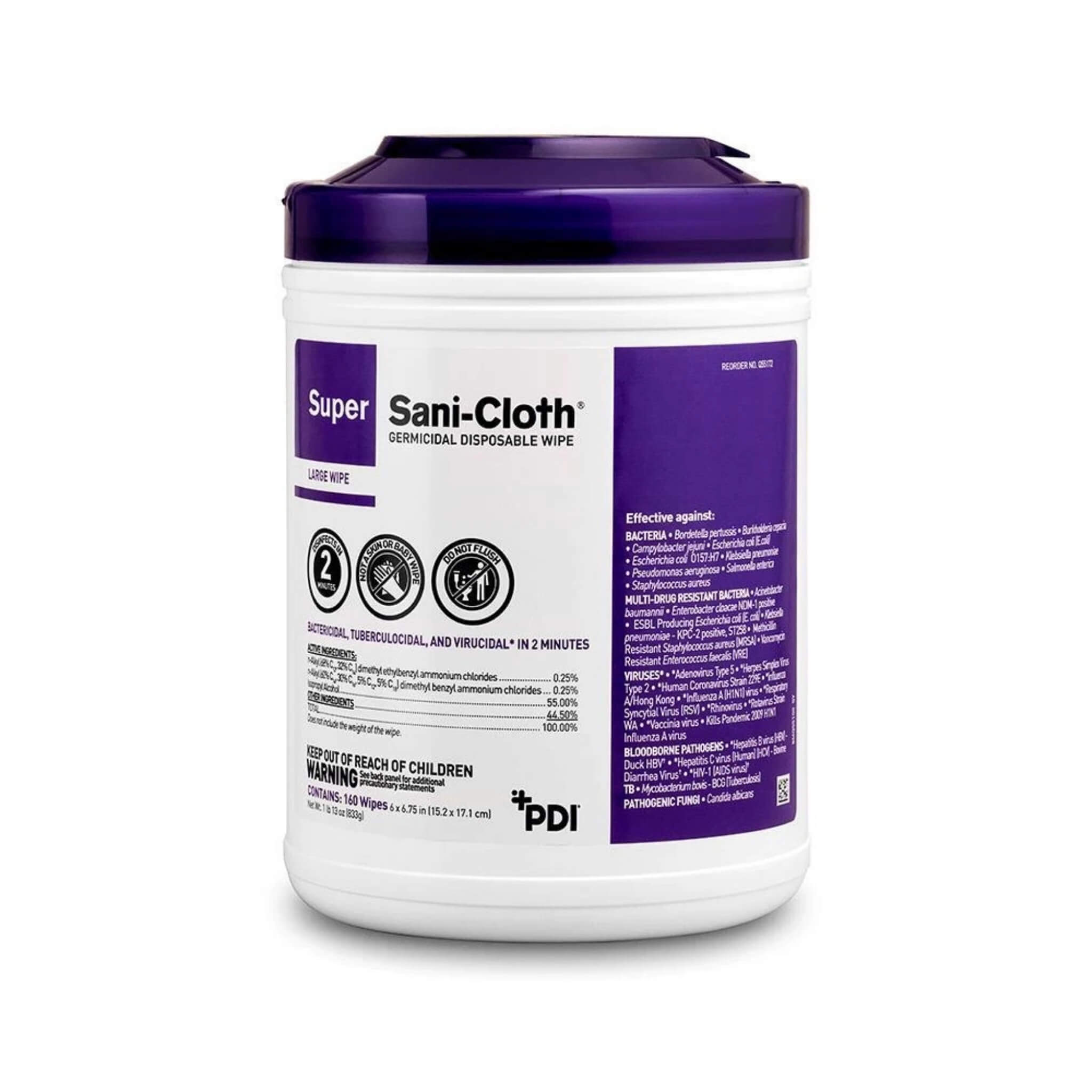Sani-Cloth Toallas Desinfectantes (160 pzas)