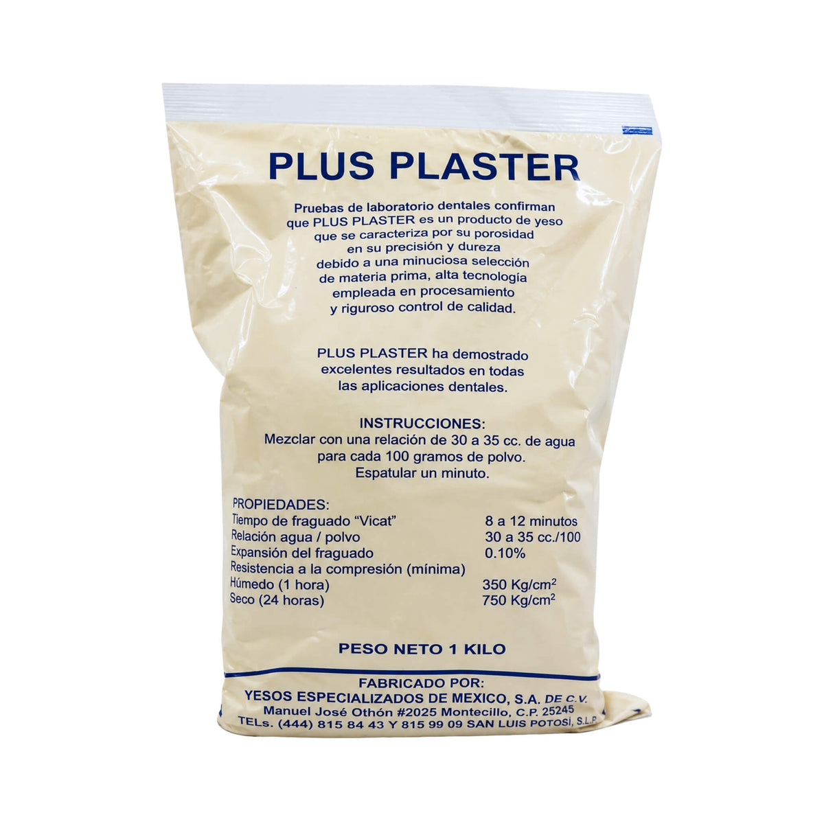 Yeso Piedra Plus Plaster YEMSA (1 Kg)